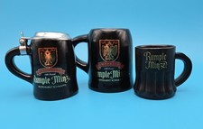 Set of 3 vintage Rumple Minze mini-steins, shot glasses, barware collectibles picture