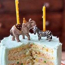 Elephant Cake Topper | Handcrafted Porcelain Figurine | Camp Hollow Collectable picture