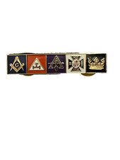 York Rite Lapel Tac Pin Mason Knights Templar Commandry Chapter Council Tau NEW picture
