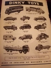 61-9 Ephemera 1950s dinky toys advert guy van Daimler Hudson  picture