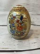 Satsuma Style decorative porcelain egg Chinese picture