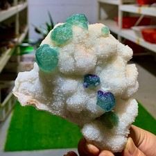 312g Natural Green Fluorite Quartz Crystal Mineral specimen picture