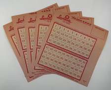 Lot of (5) Genuine Vintage Landmark Hotel Casino Paper Keno Cards Las Vegas NV picture