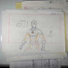 SPIDERMAN Animation Cels ProductionArt Comic IRON FIST Ultimate Spider-Man S9 picture