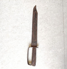 19c Antique Primitive Iron Dagger Khanjar With Iron Handle Original Old DG121 picture