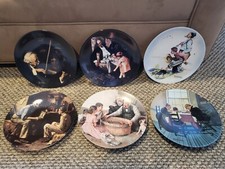 🎨 RARE Norman Rockwell 10 Plate Collection – Knowles 1985 – LIMITED EDITION🎨 picture