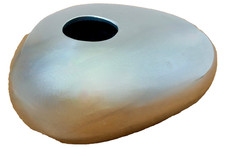 Michael Aram Design River Rock Aluminum Art Ikebana Vase Vessel Bowl Vtg Mcm picture