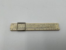 VINTAGE SUN HEMMI JAPAN 4” BAMBOO SLIDE RULE Japan picture