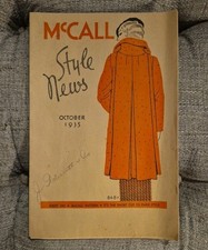 McCall Style News October 1935 Catalog Ensemble picture