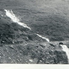 c1930s Glacier National Park MT Haystack Creek Culvert Snapshot Photo Waterfall picture