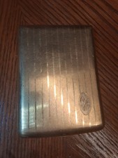 Vintage S.O.B. Co. Gold Plate Cigarette Smoking Compact Case picture