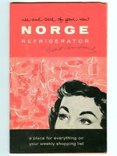 Vintage NORGE REFRIGERATOR Instruction Booklet, Warranty & NORGLOSS Polish Ad picture