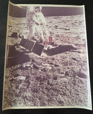 Vintage Apollo 11 Buzz Aldrin 14x11 Photo Moon Landing Rare 
