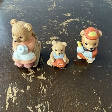 Homco Vintage Mini Figurine Lot Rocking Chair Granny 1470 Fireman 8820 Baby 1470 picture