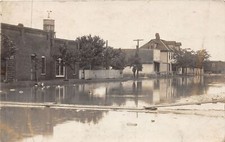 J43/ Coyle Oklahoma RPPC Postcard c1908 Flood Disaster Buildings Homes 49 picture