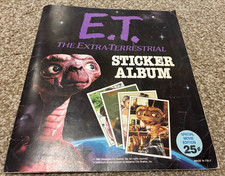 E.T. Extra Terrestrial Panini Sticker Album - RARE 1982 w/ Stickers - Universal picture