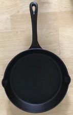 Unmarked 10” Cast Iron Skillet Cleaned And Seasoned picture