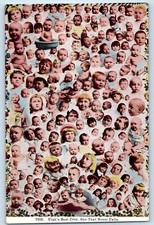 c1910's Multi Babies Utah's Best Crop On That Never Fails Antique Postcard picture