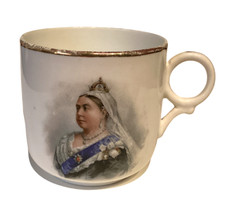ANTIQUE QUEEN VICTORIA PORCELAIN MUG  picture