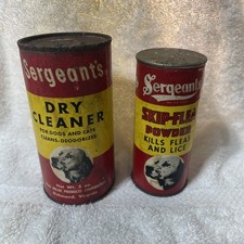 Empty Old Vintage Dog Cat Advertising Tin Sergeant Polk Miller Richmond Virginia picture
