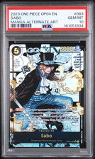 PSA 10 Sabo Manga Alternate Art 083 OP04 One Piece O1 picture