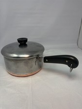 Vintage Pre 1968 Copper Bottom Revere Ware 1 1/2 Quart Sauce Pan with orig lid. picture