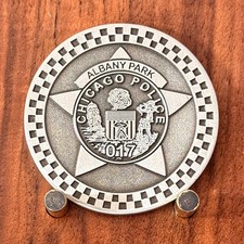 Chicago Police Albany Park COVID-19 Double Sided Challenge Coin  W#32 picture