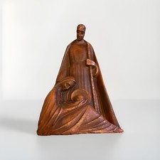 Vintage Grail Pottery Grailville Holy Family Nativity 12” Ceramic 1960 MCM picture