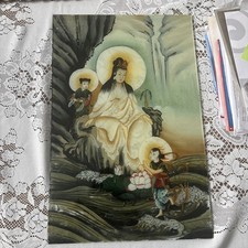 Antique Chinese Export Reverse Glass Painting early 19th century  picture