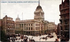 London England Central Criminal Court & Old Bailey Downtown DB Postcard picture