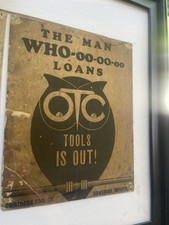 Ultra Rare Antique Tool Advertising Signs These Are Awesome. 1930s Era picture