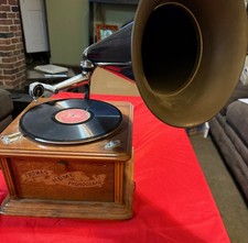 Vintage Thomas Home Phonograph—Beautiful Replica—estate sale find picture