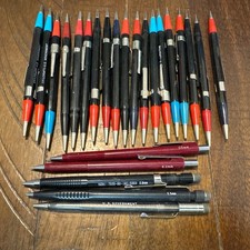 19x Skilcraft US Government Double End Mechanical Pencil Red Black Blue Lead + picture