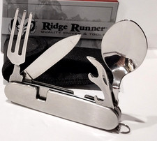 Ridge Runner HOBO Folding Knife w/ Fork & Spoon Utensil Boy Scouts Camping Tool picture