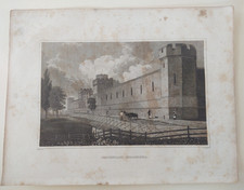 1843 Engraving / Print Charles Burton. “Penitentiary, Philadelphia. picture