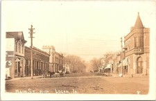 RPPC Logan Iowa Business District Street Scene 1914 picture
