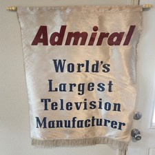 Vintage Admiral TV Advertising Banner Television picture