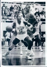 1985 Press Photo Eastern Kentucky Colonels Basketball Bobby Collins - snb15587 picture