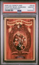 2005 Upper Deck Disneyland 50th Country Bear Jamboree Card Poster DL62 PSA 10 picture