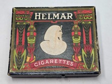 Antique Helmar Cigarettes Empty Box Egyptian Turkish Tobacco Schinasi 1910s picture