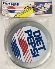 Diet Pepsi Bottle Cap Flyer Vtg 1980’s Fun-Shaped Flying Disc Nasta Frisbee picture