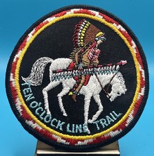 Vintage Red Rock Line Trail Embroidered Hiking Scout Patch Unused NOS picture