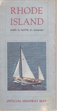 1961 Official State Issue Road Map of Rhode Island picture