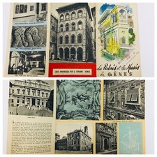 Palaces & Museums Genoa Italy Art Brochure Tourism Pamphlet 1950’s Advertisement picture