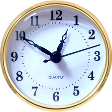 Mini Quartz Clock Insert 3-1/8 Inch (80 Mm) round Quartz Movement Miniature Cloc picture