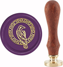 Celtic Knot Wax Seal Stamp Crow Sealing Wax Stamps 30Mm Retro Vintage picture