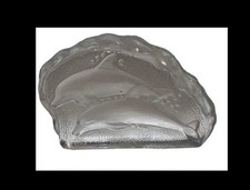 Vintage Fun Glass Double Dolphin Paperweight Figurine picture