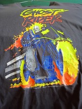 VNG 91 GHOST RIDER DANNY KETCH FLAMES W/DAYGLO COLORS COMIC IMAGES  XL TEE VG picture