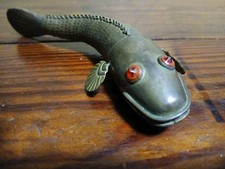 Antique Brass Medina Fish Articulated Collectable Display, Fishing Lure Display picture