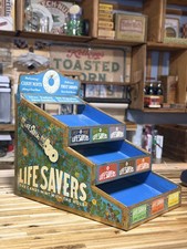 RARE 1920s Life Savers Candy Counter Display Rack Tin Litho Advertising Store picture